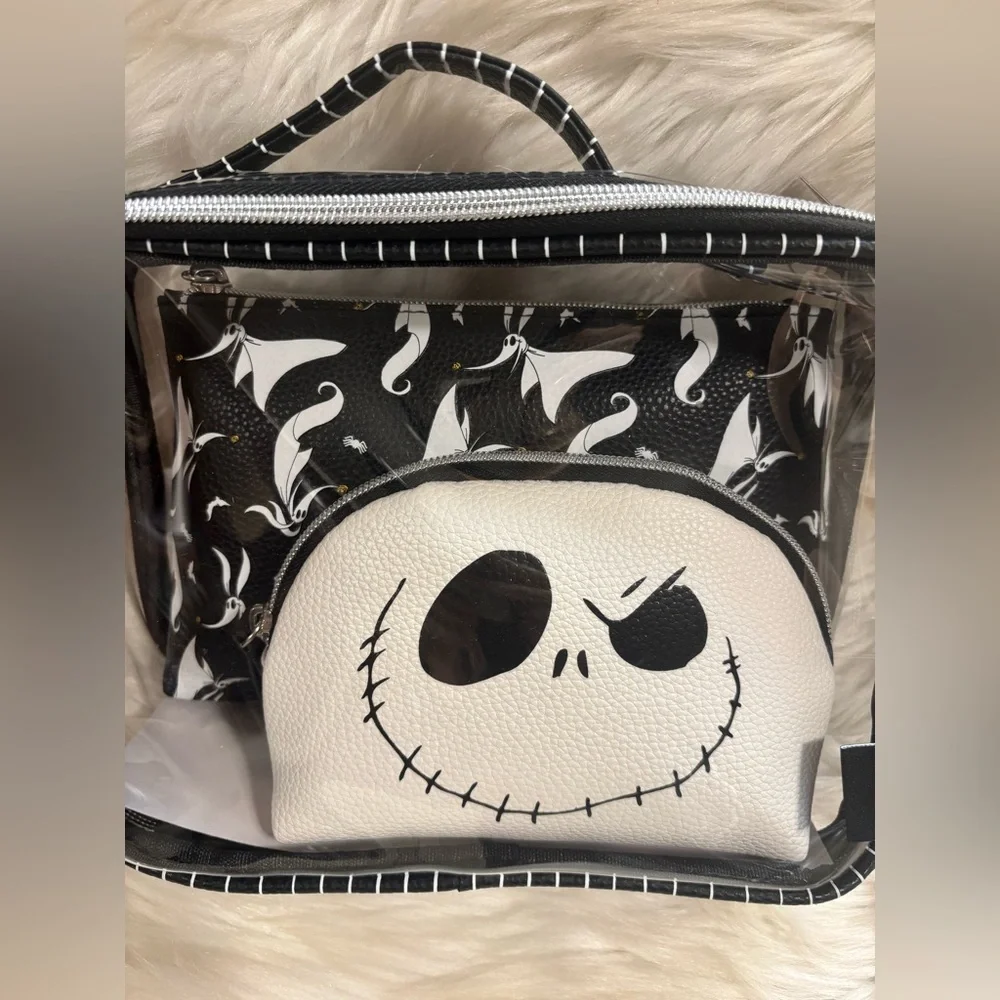 Primark Disney NBC Nightmare Before Christmas 3-Pack Cosmetic Travel Bags NWT